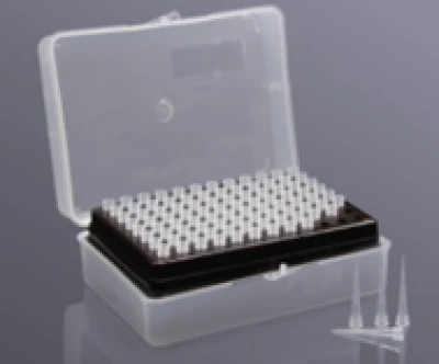 Наконечники в штативе 10мкл, стерильные, длина 31,65